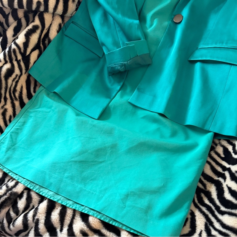 Zara Basic Turquoise Mini Shift Dress - Picture 3 of 7
